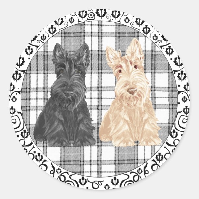 Adesivo Scotties Tartan (Frente)
