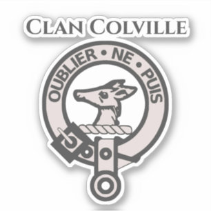 Adesivo Scottish Clan Colville Crest Crachá Sticker