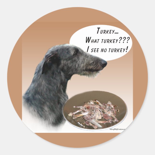 Adesivo Scottish Deerhound Turquia (Frente)