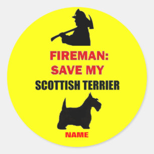 Adesivo Scottish feito sob encomenda Terrier da protecçã