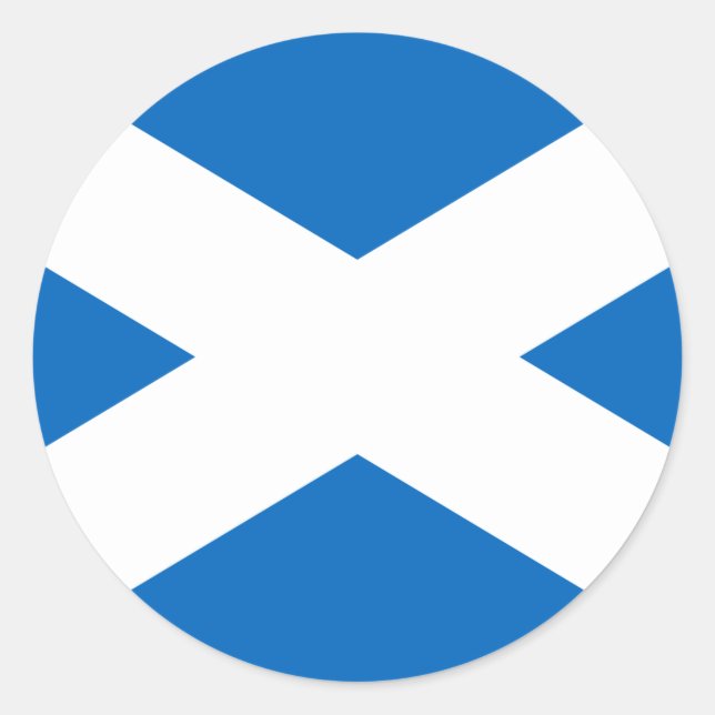 Adesivo Scottish Flag of Scotland Santo Andrew's Cross (Frente)