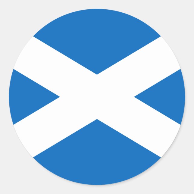 Adesivo Scottish Flag of Scotland Santo Andrew's Cross (Frente)