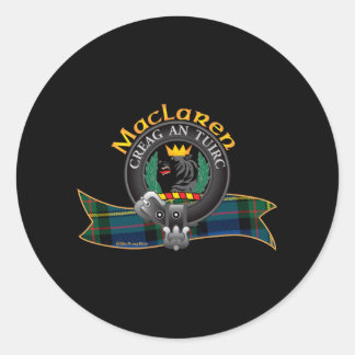 Adesivo Scottish Maclaren Clan Tartan Crest Motto Creag An