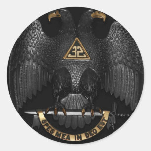 Adesivo Scottish Rite 32 Degree Mason Eagle