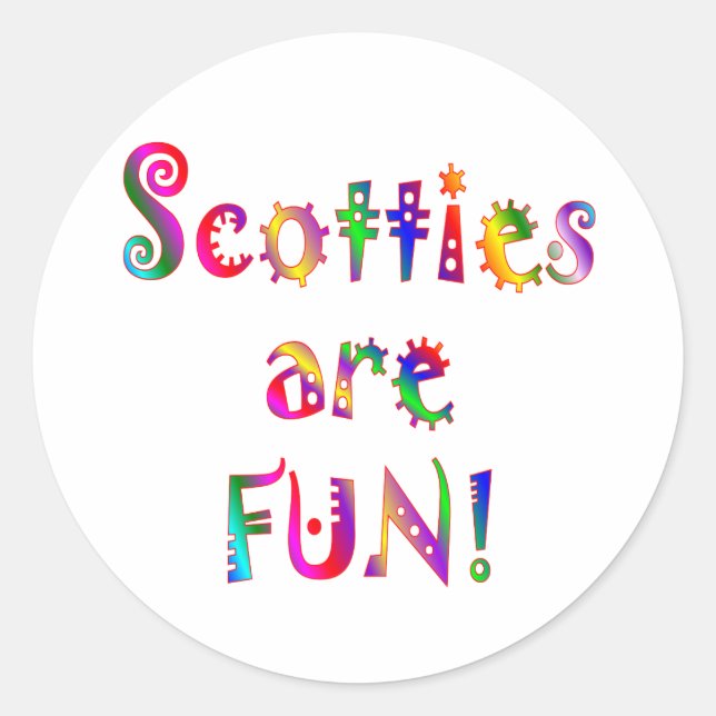 Adesivo Scotty é divertido (Frente)