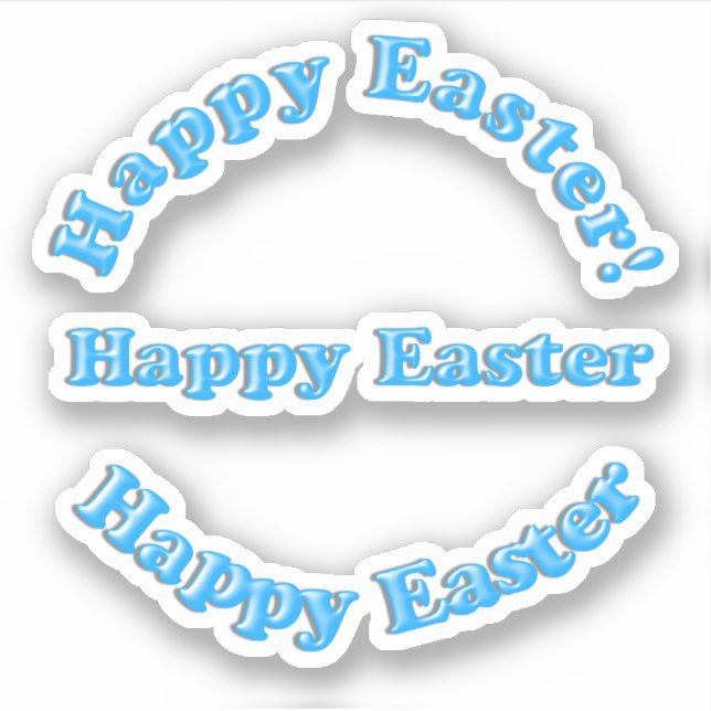 Adesivo Scrap Booking Happy Easter (Frente)