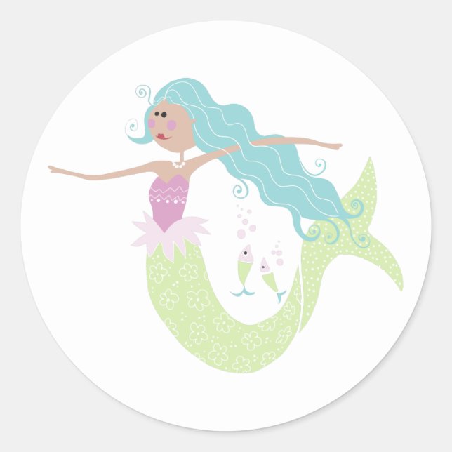 Adesivo Scrapbook Sereia (Frente)