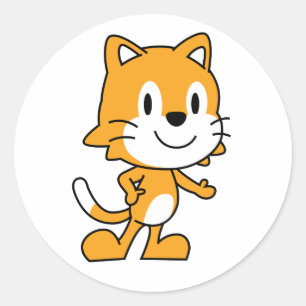 Adesivo Scratch Jr Cat Sticker