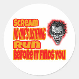 Adesivo Scream & Run