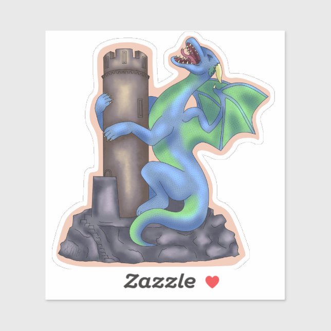 Adesivo Screaming Dragon Sticker (Folha)