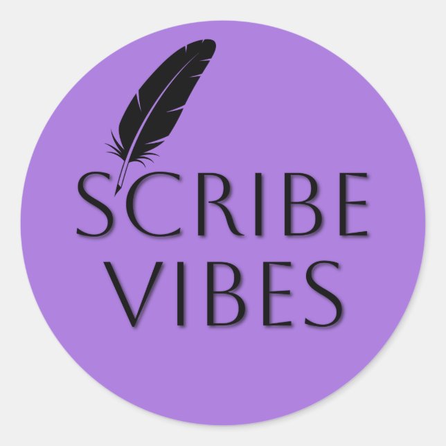 Adesivo Scribe Vibes Author Writer Poet  (Frente)