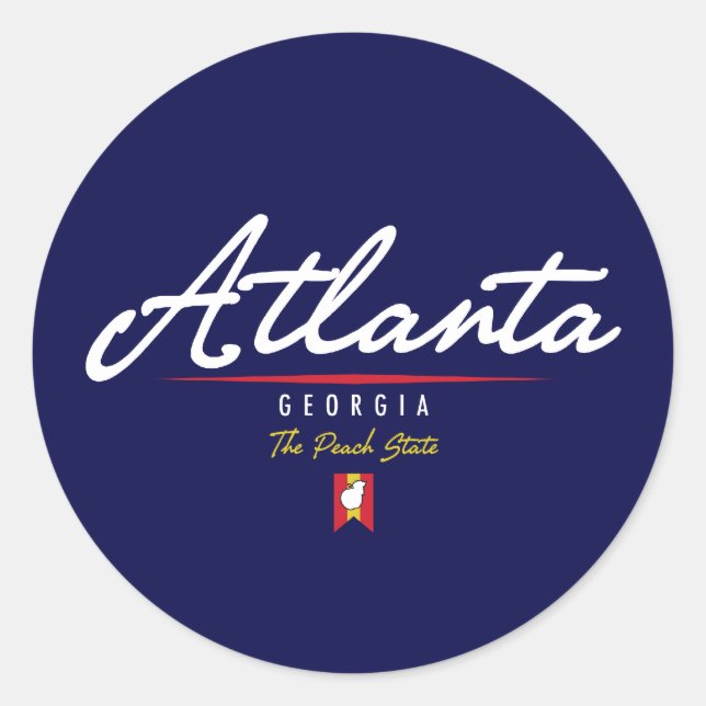Adesivo Script Atlanta (Frente)