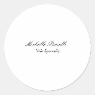 Adesivo Script Classy Na moda adicione seu nome