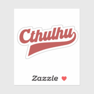 Adesivo Script da Liga Cthulhu - Letra Vintage Eldritch