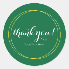 Adesivo Script de Agradecimento Moderno Minimalista Editáv