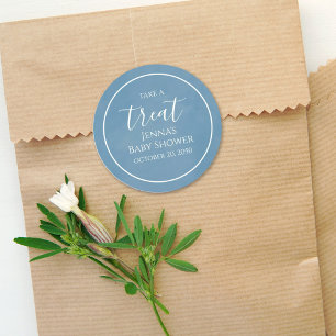 Adesivo Script de Caligrafia Minimalista do Chá de fraldas