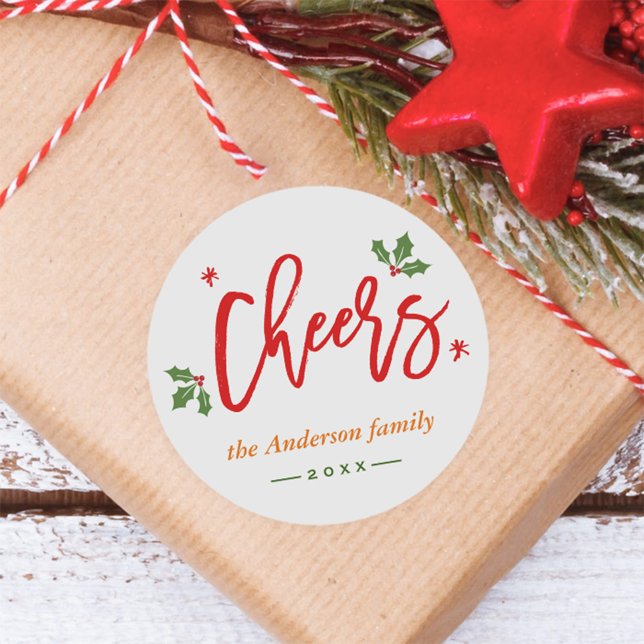 Adesivo Script de Caligrafia Simples Moderno de Ano Novo (Criador carregado)