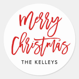 Adesivo Script do Pincel Vermelho