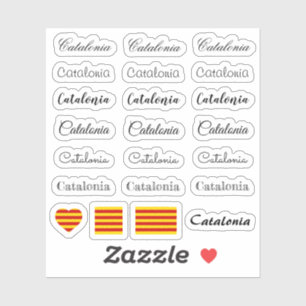 Adesivo Script elegante Catalão, Catalunha/Conjunto La Se