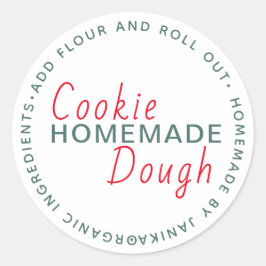 Adesivo Script Homemade de Cookie Dough