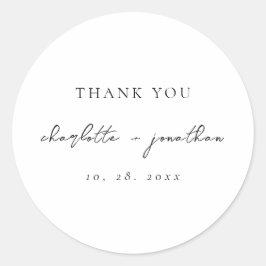 Adesivo Script mínimo preto e branco