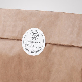 Adesivo Script moderno Adicionar Logotipo Comercial Obriga