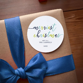 Adesivo Script Moderno "Feliz Natal" Clássico Ronda S