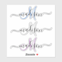 Script Monograma de Nome Manuscrito Personalizado