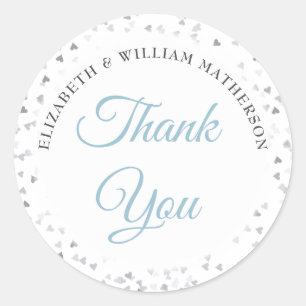 Adesivo Script Obrigado Ama Hearts Confetti