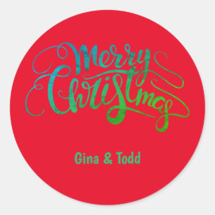 Adesivo Script Personalizado de Feliz Natal
