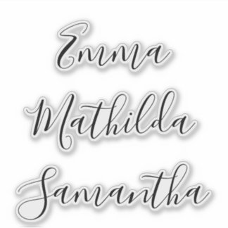 Adesivo  Script Personalized Bridesmaid's Name stickers