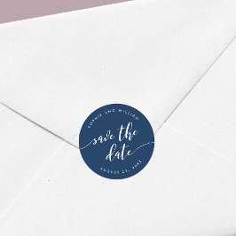 Adesivo Script Relax Save the Date Cor Editável