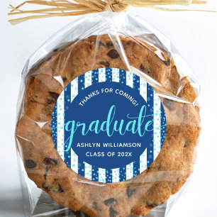 Adesivo Script Turquoise Glitter Confetti do Marinho de Gr