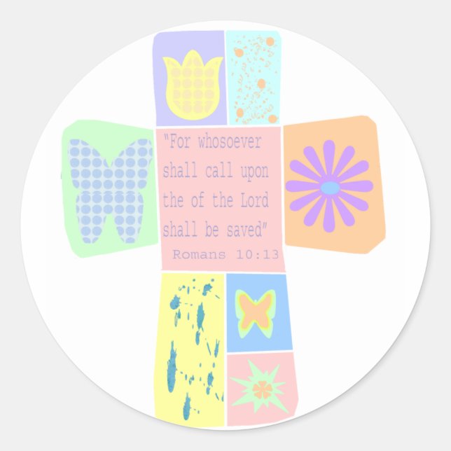 Adesivo Scripting Cross stickers (Frente)