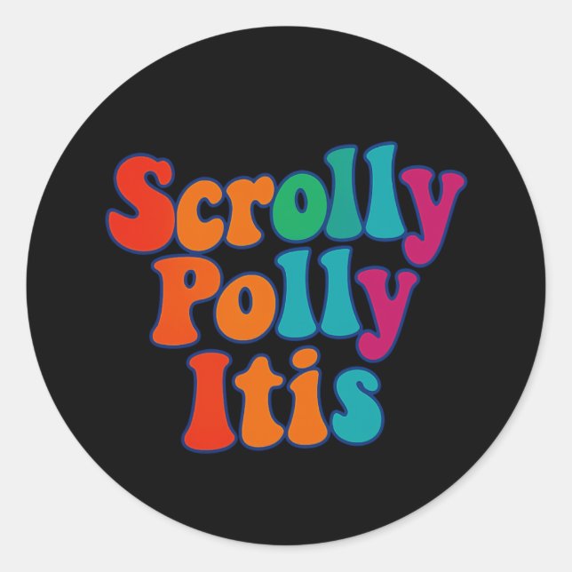 Adesivo Scrolly Polly Itis (Frente)