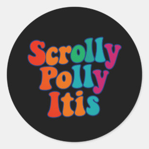 Adesivo Scrolly Polly Itis Sticker