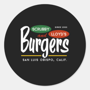 Adesivo Scrubby Lloyd'S Burgers San Luis Obispo California