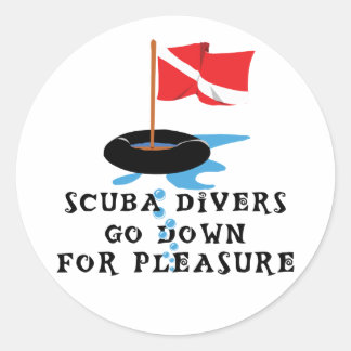 Adesivo Scuba Divers Desce Por Prazer