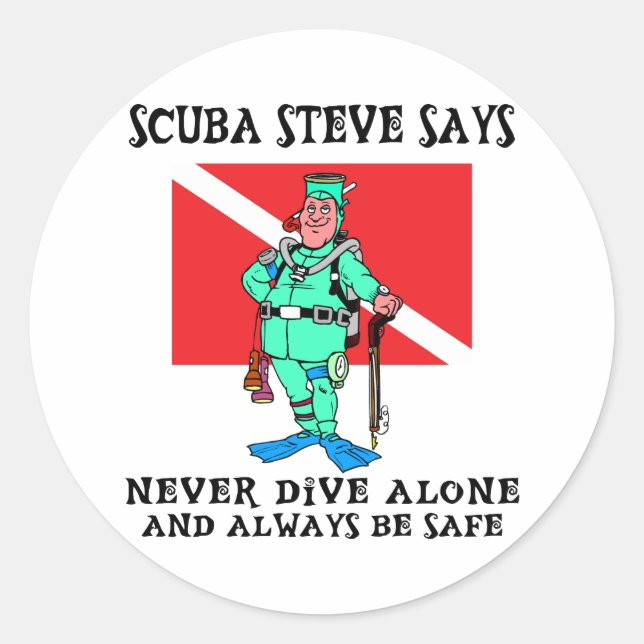 Adesivo SCUBA Steve (Frente)