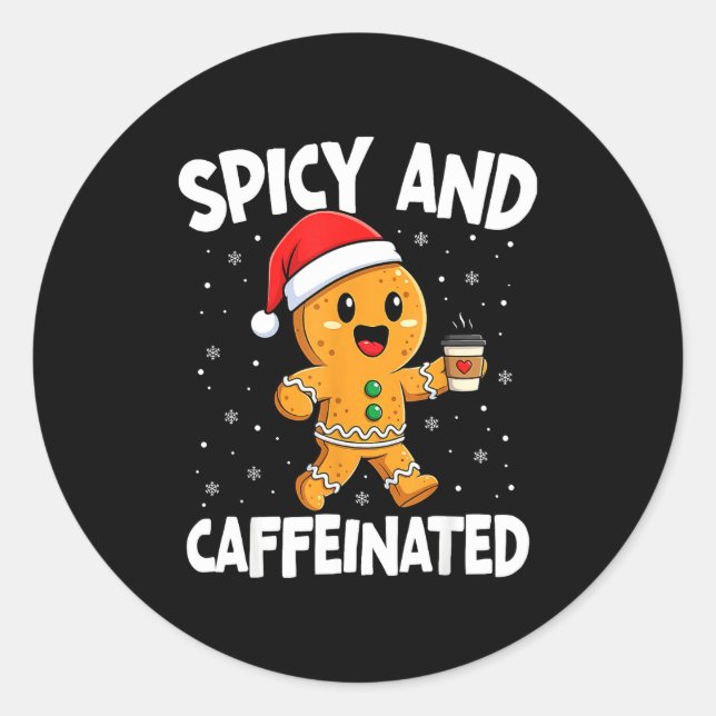 Adesivo Scy And Caffeinated Coffee Women Gingerbread Chris (Frente)