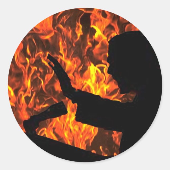 Adesivo Se_Ali_Era_A_Inferno_por_SrVnDaNK (Frente)