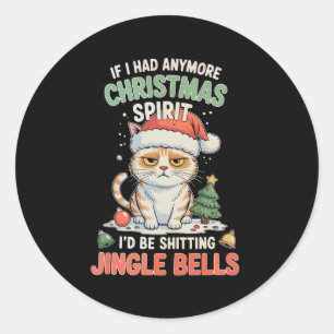 Adesivo Se Eu Tivesse Mais Espírito Natalino Gato Jingle B