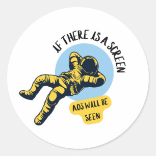 Adesivo Se houver uma tela AO3, você pode ver