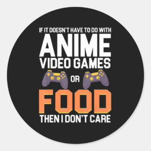 Adesivo Se não tem a ver com Videos games de anime ou