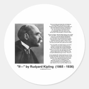 Adesivo "Se— Poema De Rudyard Kipling