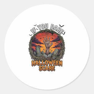 Adesivo Se Você Ousar Decoração de Halloween Mão de Zumbi