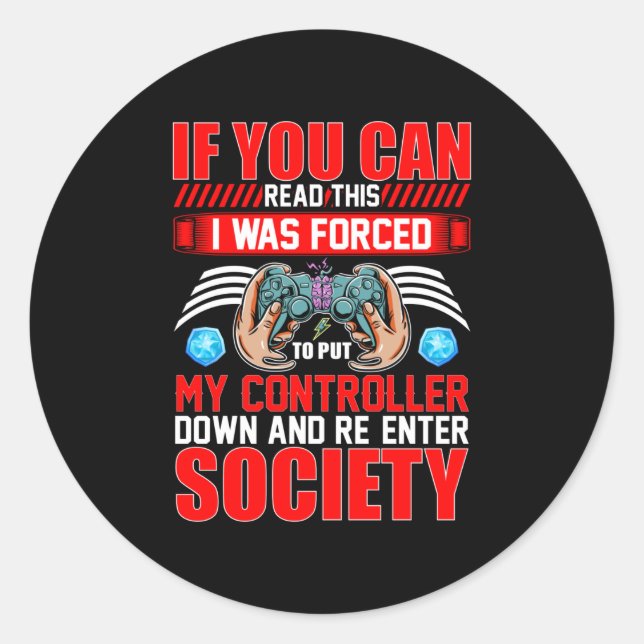 Adesivo Se Você Puder Ler Isso, Eu Fui Obrigado A Meu Cont (Frente)