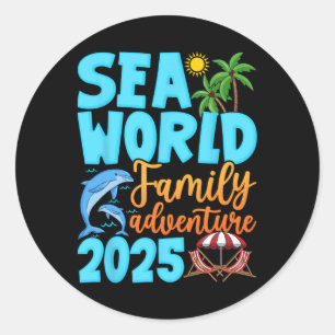 Adesivo Sea World Dolphin Family Adventure Trip 2025 Sprin