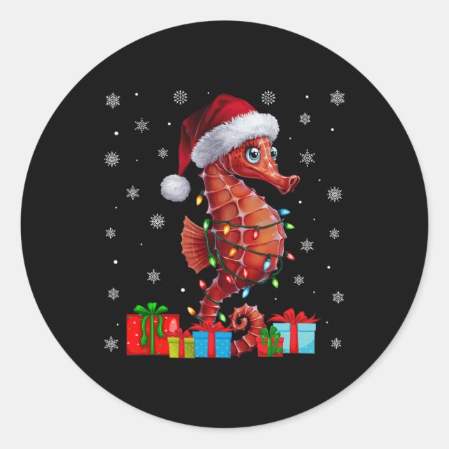 Adesivo Seacavalo Ugly Xmas Lights Santa Hat Seacavalo Chr (Frente)