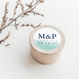 Adesivo Seaglass Tides Wedding Monograma